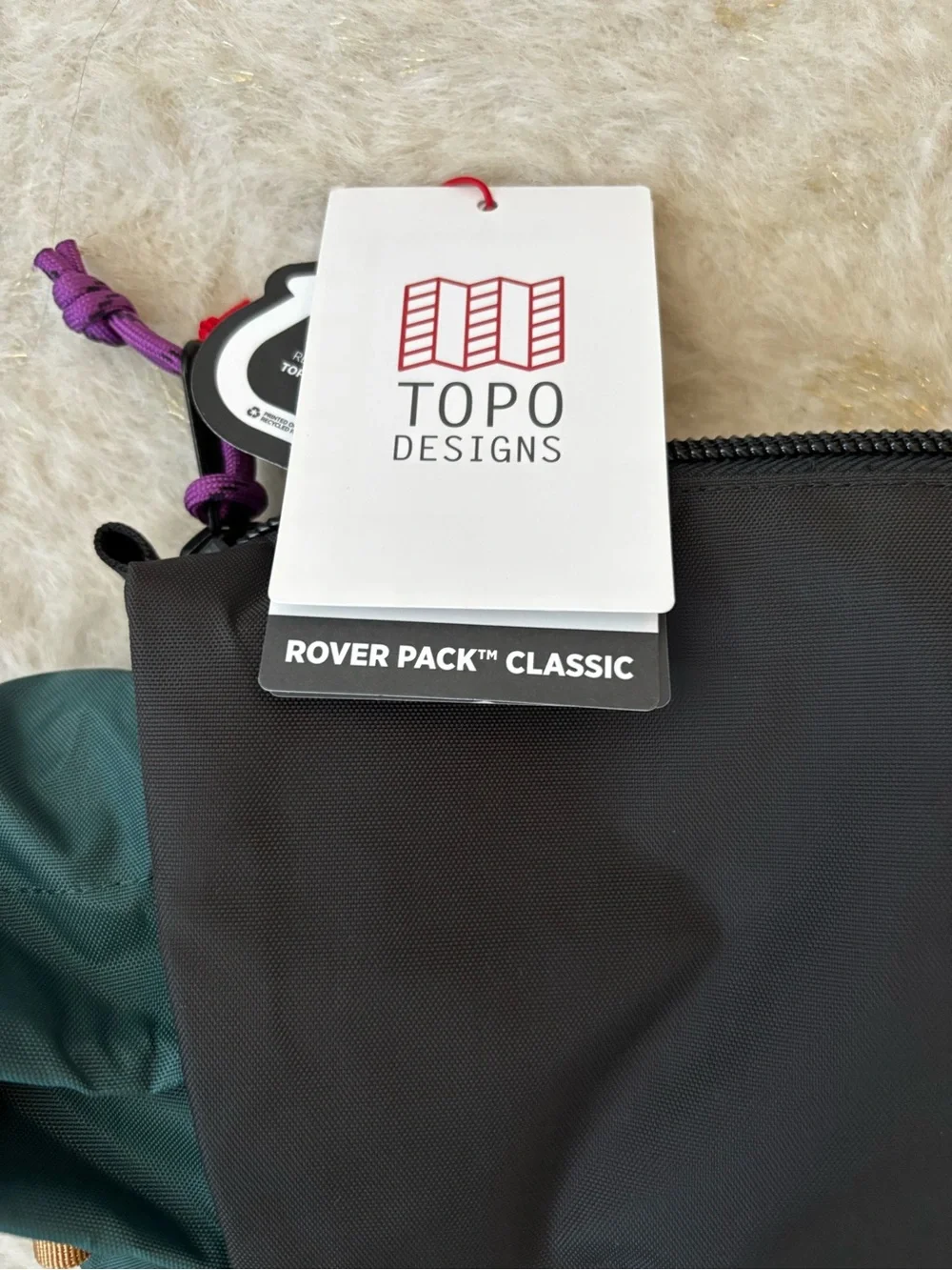 Topo Designs Rover Pack Classic in Classic Hemp Botanic Green Roll-Top Backpack